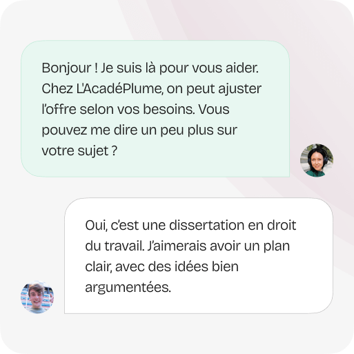 Échangez et personnalisez